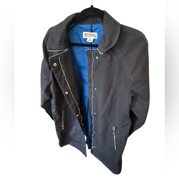 Michael Kors Navy long jacket with Blue Lining size XL - Picture 8 of 8